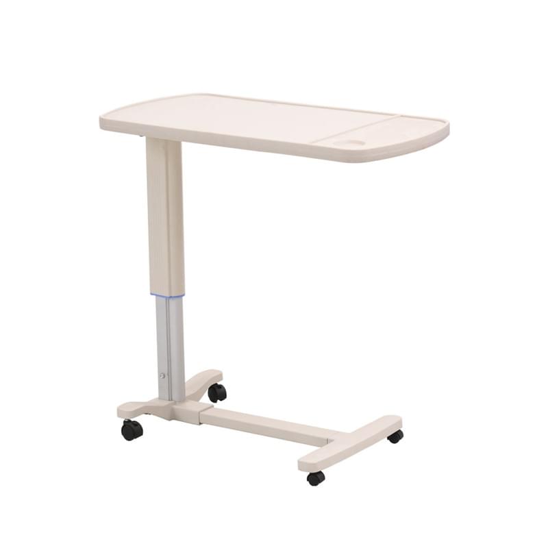 Pneumatic Dining Table ABS Hospital Overbed Table